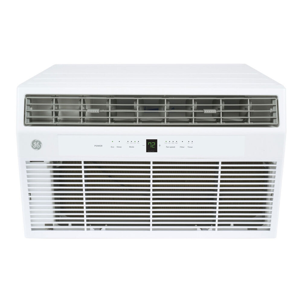 GE AKCQ08ACJ Built-In Air Conditioner with 8,200 BTU  Capacity, Washable Filter, Dry Mode, ECO Mode, 115V