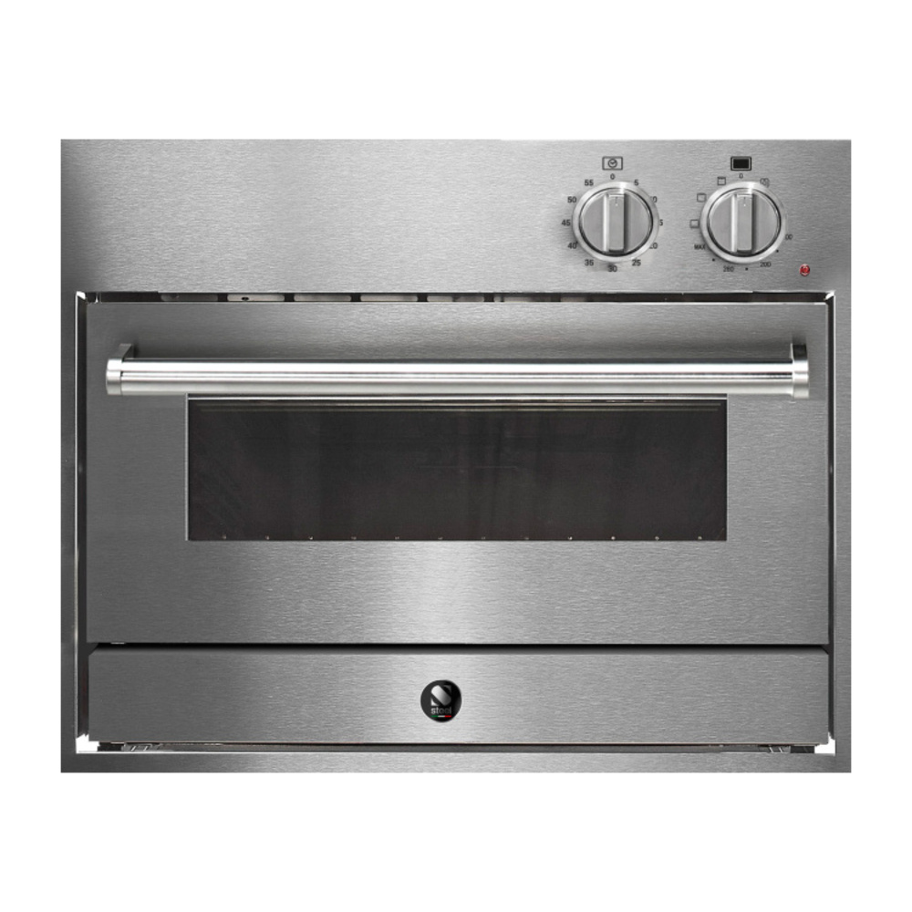 Steel EQYFE6PSS 24 inch Pizza Oven with 1.2 cu. ft. Capacity, Pizza Stone and 4 Functions (Stainless Steel)