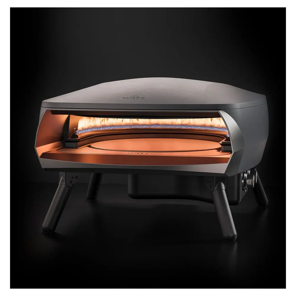 Witt ER16MG ETNA Rotante 16 inch Gas Pizza Oven with Rotating Pizza Stone, Booster and U-Shaped Burner (Matte Graphite)