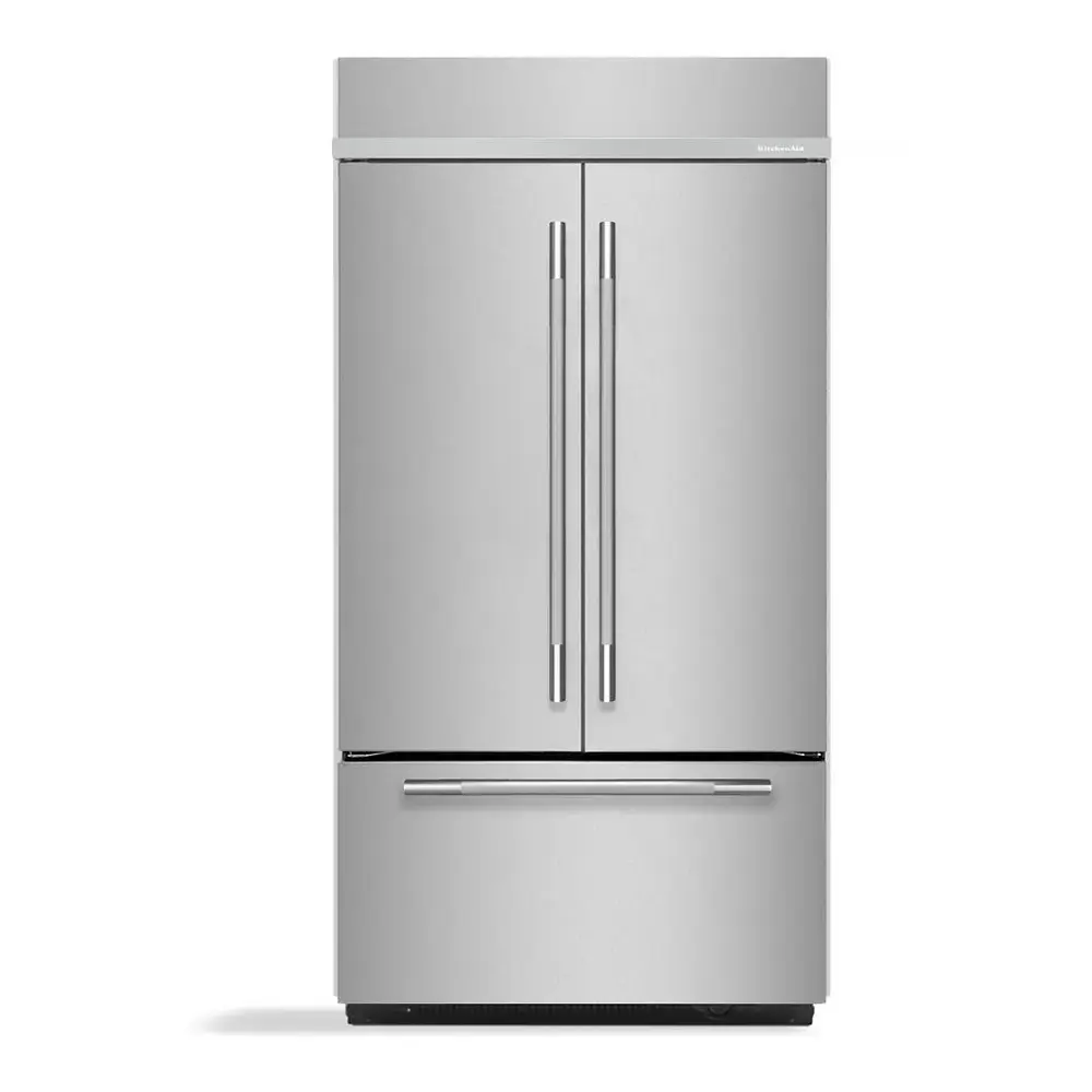 KitchenAid KBFN542SPS 42 inch French Door Refrigerator with 24.2 cu. ft. Total Capacity, Spill-Resistant Glass Shelves, Automatic Ice Maker, Signature Platinum Interior (Stainless Steel)