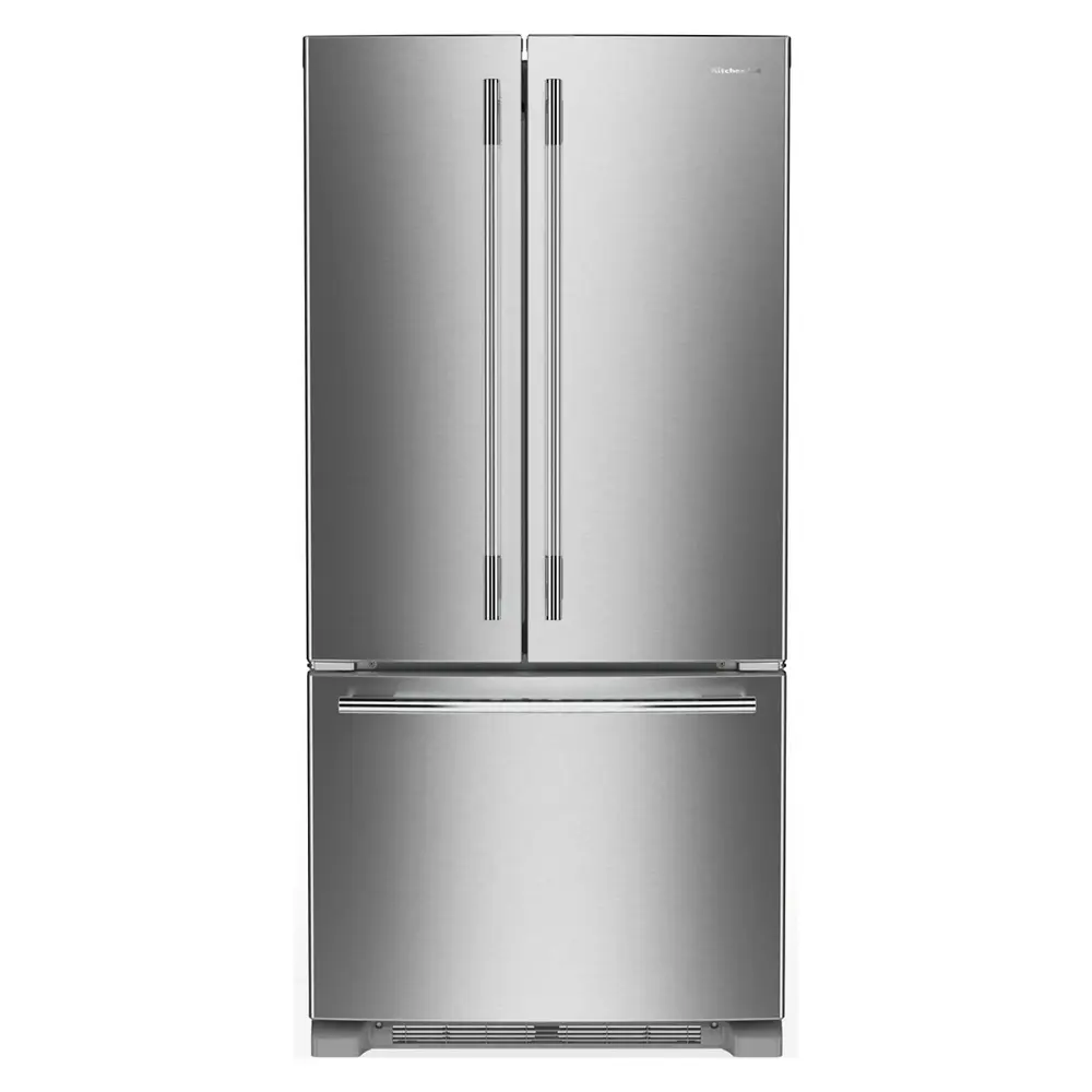 KitchenAid KRFF333SPS 33 inch French Door Refrigerator with 22.11 cu. ft. Capacity, Preserva Food Care System and Interior Water Dispenser in Stainless Steel