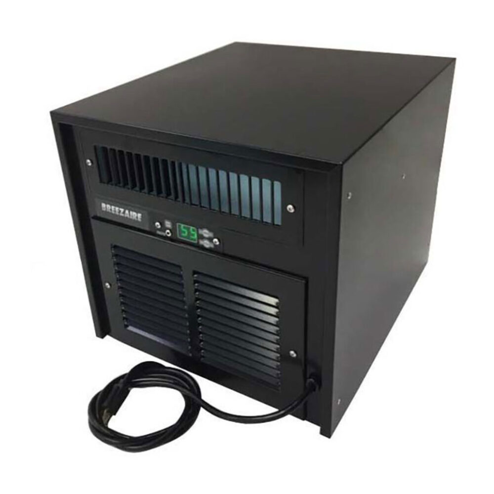 Breezaire WKL2200BLK 14 Inch Bottle Probe with 265 cu. ft. Capacity, Cool Green Display, Easy to Read, Sentry III+ Control System (Black)