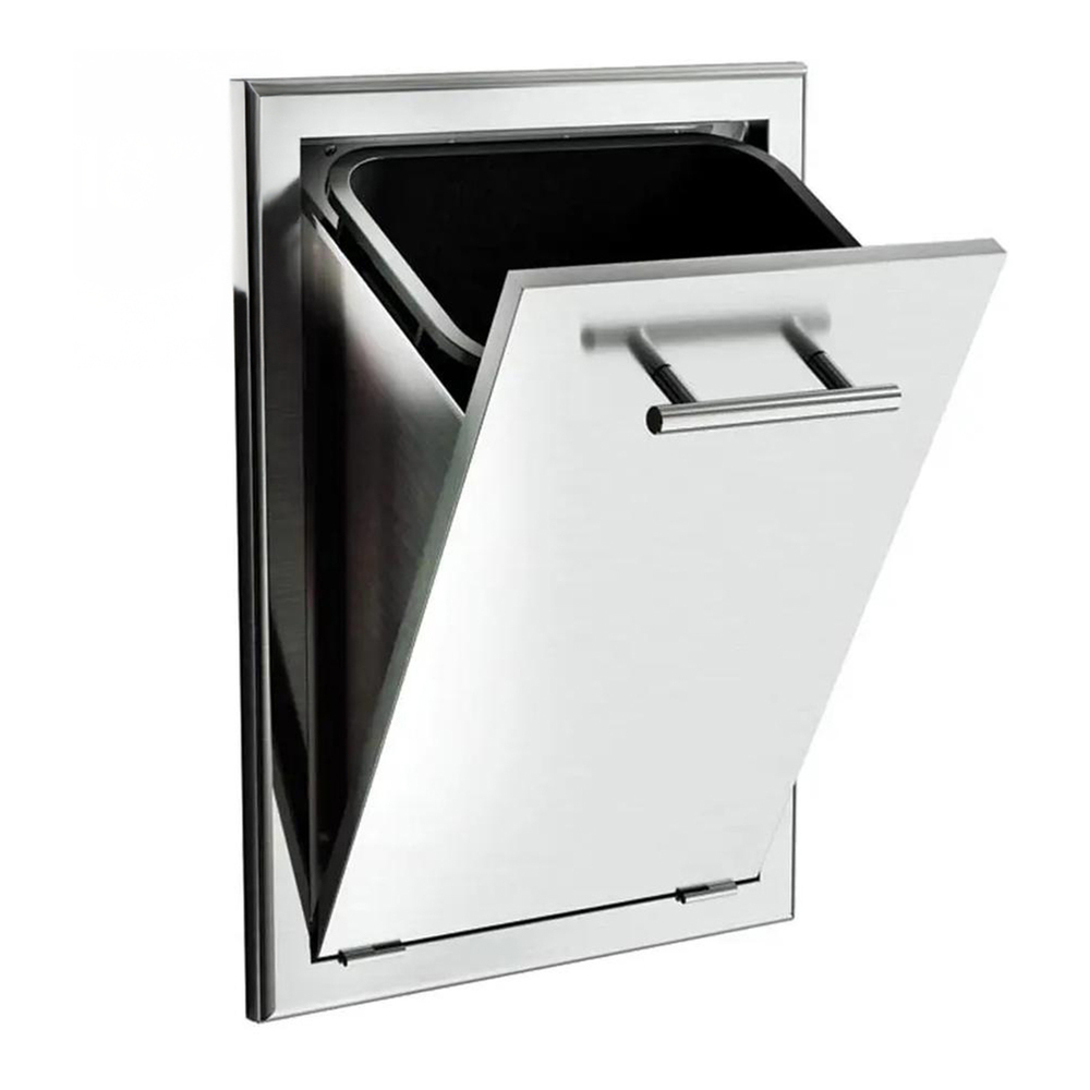XO XOG18TRASH1 18 inch Trash Tiltout Center, in Stainless Steel