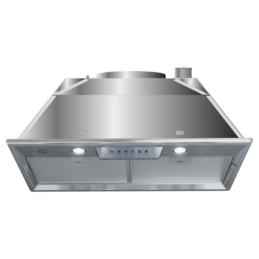 XO XOI27SC 27 inch Range Hood Insert with 600 CFM, Code Compliance Control, LED Lighting and Aluminum Mesh Filters in Stainless Steel